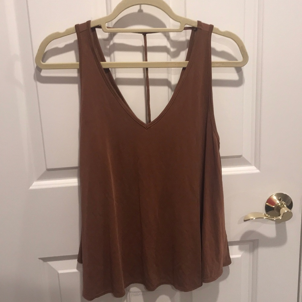 Brown BP tank top
